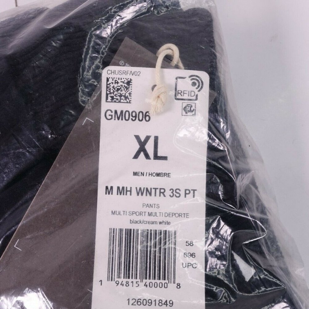 NEW adidas Winter 3-Stripes Pants GM0906 Black - Picture 11 of 12